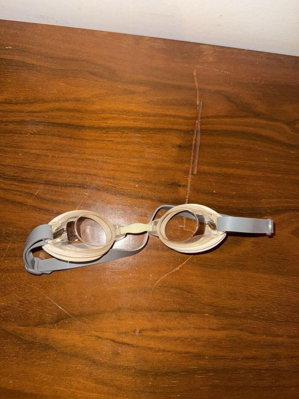 Speedo Swim Goggles White Clear Anti Fog Adjustable Adult Men Women Unisex